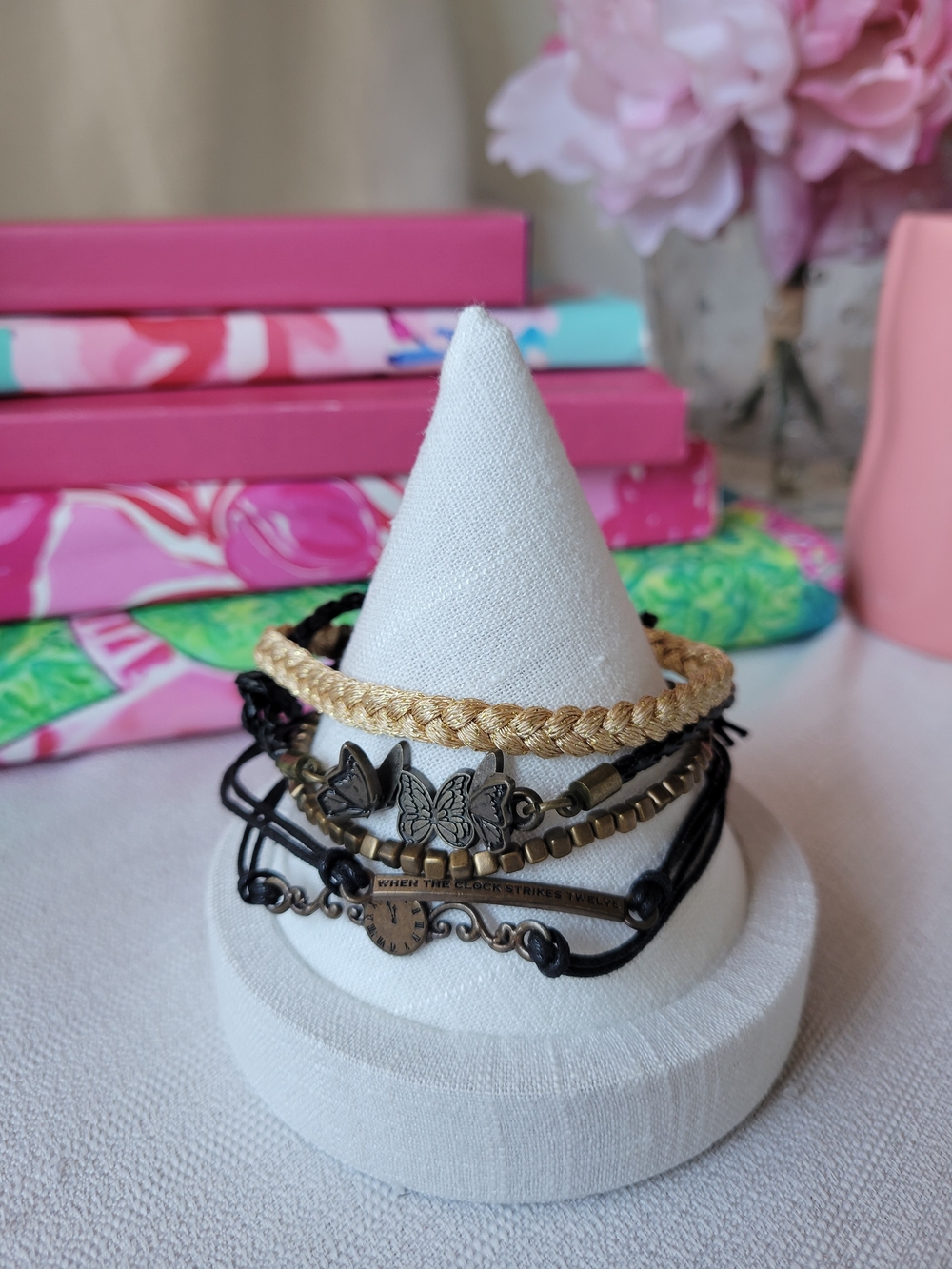 Layered Boho Bracelet Set with Cinderella Theme
